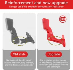 Dailygoods - Cosensi - Dailygoody - Trigger Switch - Vervangingsschakelaar - Duurzaam ontwerp - Rood - Geschikt voor Dyson V11 V10 - Krachtige vervangingsknop - Hoge kwalite — thumbnail 4