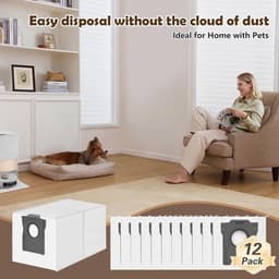 12 stuks stofzakken reserveonderdelen voor Dreame X40/X50 Ultra Complete-D20 Pro Plus-L50/L40s Pro Ultra- X40/X50 Master-L10s Pro Gen 2-L10s/L20/L40/L50/Aqua10 Ultra, E30/V50/P50-L20/X30/ Ultra Complete L10s/L10/L10s Pro/L40/L50/E30 Ultra — thumbnail 1