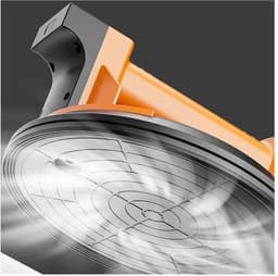Elektrische Zuignap - Vacuümheffer Zuigglas - Materiaal Verplaatsen - 20cm Vergrote Zuigmond - 200 kg Zuigkracht - Zwart Oranje — thumbnail 2