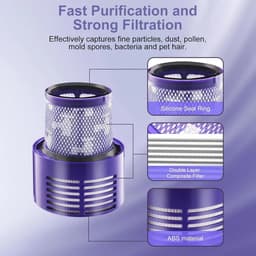 Twee wasbare vervangingsfilters met borstel Geschikt voor Dyson V10 SV12, compatibel met de Cyclone V10-serie, V10 Absolute/Animal/Motorhead/Total Clean. — thumbnail 5