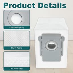 12 stuks stofzuigerzakken - Voor iRobot Roomba i3 i3+, i4 i4+, i5 i5+, i6 i6+, i7 i7+, i8 i8+, j5 j5+, j6 j6+, j7 j7+, j8 j8+, j9 j9+, s9 s9+, 104 105 405 504 505 705, 10 Max-Essential Robot Vacuum — thumbnail 2