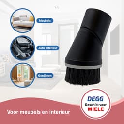Stofzuiger Plumeau 35mm Geschikt voor Miele - Opzetstuk Stofzuiger - Stofzuiger Mond - Opzetborstel - Plumeau Stofzuiger Mondstuk - Stofzuiger Hulpstuk - Plumeau Compact — thumbnail 5