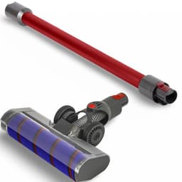 DEGG - Parketborstel + Stofzuiger Buis (rood) - Geschikt voor Dyson V10, V11, V15, V7 en V8 - Premium Kwaliteit — thumbnail 1