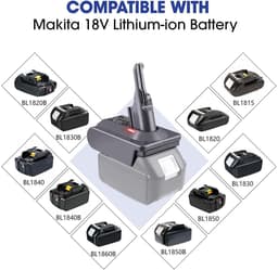 Geschikt voor 18V Lithium-batterijadapterconverter voor Dyson V7-serie stofzuigers — thumbnail 4