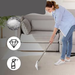 2 Extractie Mondstukken voor Stofzuiger - Bekledingszuigmond voor Nat-/Droogzuigers - 38mm Aansluiting - Voor het Reinigen van Bank, Tapijt, Autostoelen & Matras - Transparant — thumbnail 2