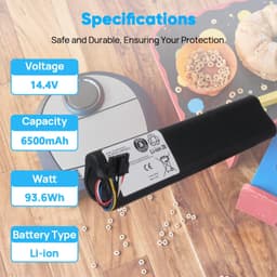 Stofzuigeraccu - 14,4V - 6500mAh - Li-ion — thumbnail 5