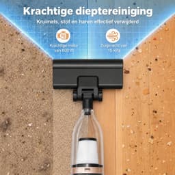 Stofzuiger-Steelstofzuiger met Snoer-Cyclonische Zakloze Stofzuiger 600W-3-in-1 Steelstofzuiger 900 ml Stofreservoir voor Dierenharen-Extra Filter — thumbnail 3
