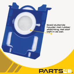 40 Stofzuigerzakken PARTS4® geschikt voor AEG / Philips / Electrolux S-BAG | Made in Europe | Passend in o.a. AEG VX4, VX6, VX7, VX8, 6000 serie, GR201 of Philips Active, PowerPro, PerformerPro, PH99, FC8021/03, FC8021/05 — thumbnail 4