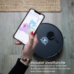 TONIHOMI® M30 + Q8 Robotstofzuiger Combi Deal – Met Dweilfunctie – LDS Laser Navigatie – Automatisch Legen – App Bediening – Laadstation – Huisdieren – Zwart — thumbnail 5