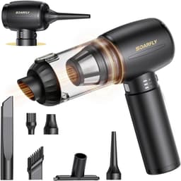 SnelShoppen - Handheld Stofzuiger Draadloos 25000 Pa 4-in-1 Mini Stofzuiger met LED Licht, Krachtige Accu, Ideaal voor Auto, Keuken, PC en Sofa — thumbnail 1