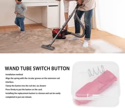 Dailygoods- Hoofdclip Duurzaam - Tab-knop - Vervanging - Eenvoudig te installeren - ABS - Geschikt voor V6/V7/V8/V11/V15 Stofzuiger - Stofzuigeronderdeel — thumbnail 5
