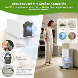 PromoHome 25-delige accessoireset voor Mova E40 Ultra robotstofzuiger - 2 hoofdborstels, 6 wisdoeken, 6 stofzakken, 6 zijborstels, 4 HEPA-filters, 1 reinigingsborstel, 1 schroevendraaier — thumbnail 3
