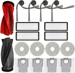 Reserveonderdelen set geschikt voor Roborock Qrevo S5V / Curv / Curv S5X / Edge / Edge S5A, accessoireset met hoofdborstel, HEPA-filters, dweilpads, stofzakken en zijborstels — thumbnail 1