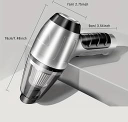 Bovista Kruimeldief - Handstofzuiger - Snoerloos - Draadloos - Auto Stofzuiger - Caravan - Best Verkocht - Car Vacuum Cleaner - Groen - Blaas en Zuig — thumbnail 5