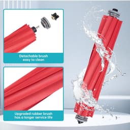 Accessoires Vervangende - 21-Delige - Geschikt voor Roborock Q Revo MaxV/Pro/P10 Pro Robotstofzuiger - 1 Hoofdborstel, 6 Zijborstels, 4 HEPA-filters, 6 Dweildoeken, 4 Stofzakken - Met Borstel — thumbnail 3