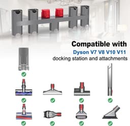 Stofzuiger Onderdeel -Wandbeugel -Geschikt voor Dyson V7 / V8 / V10 / V11 - Docking Station Holder - Organizer - Cordless Steelstofzuiger - Geen rommelige gereedschappen meer - Geen boren vereist — thumbnail 5