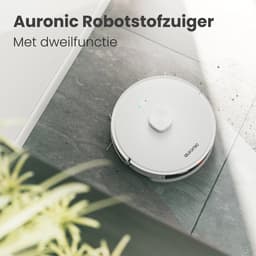 Auronic Robotstofzuiger - Met Dweilfunctie - WiFi en App - Laadstation - Huisdieren - Dweilrobot - Laser Navigatie - Automatisch Leegstation - Wit — thumbnail 2