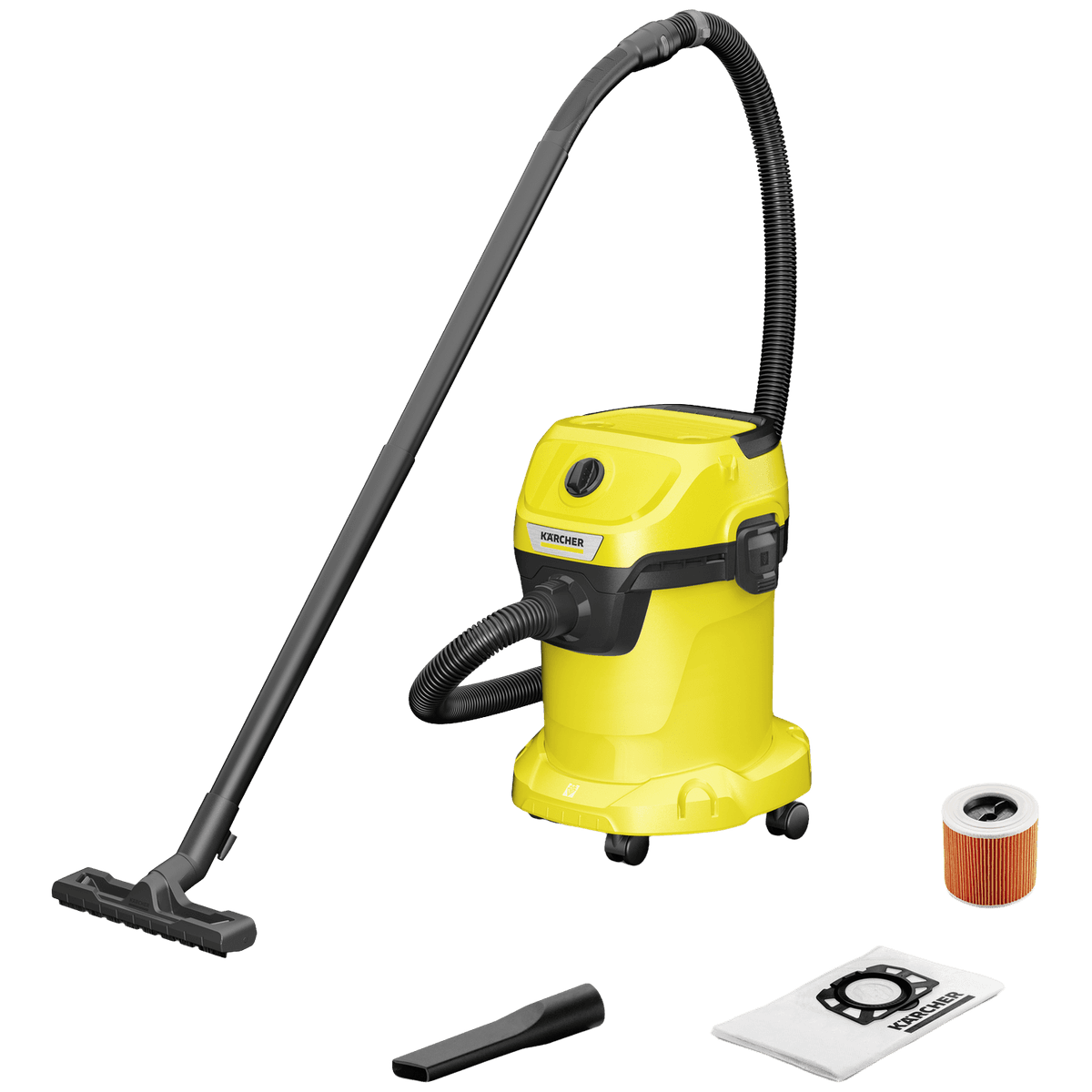 KARCHER WD 3 V-17/4/20 - Stofzuiger - Met Zakloze technologie - Geel — afbeelding 1