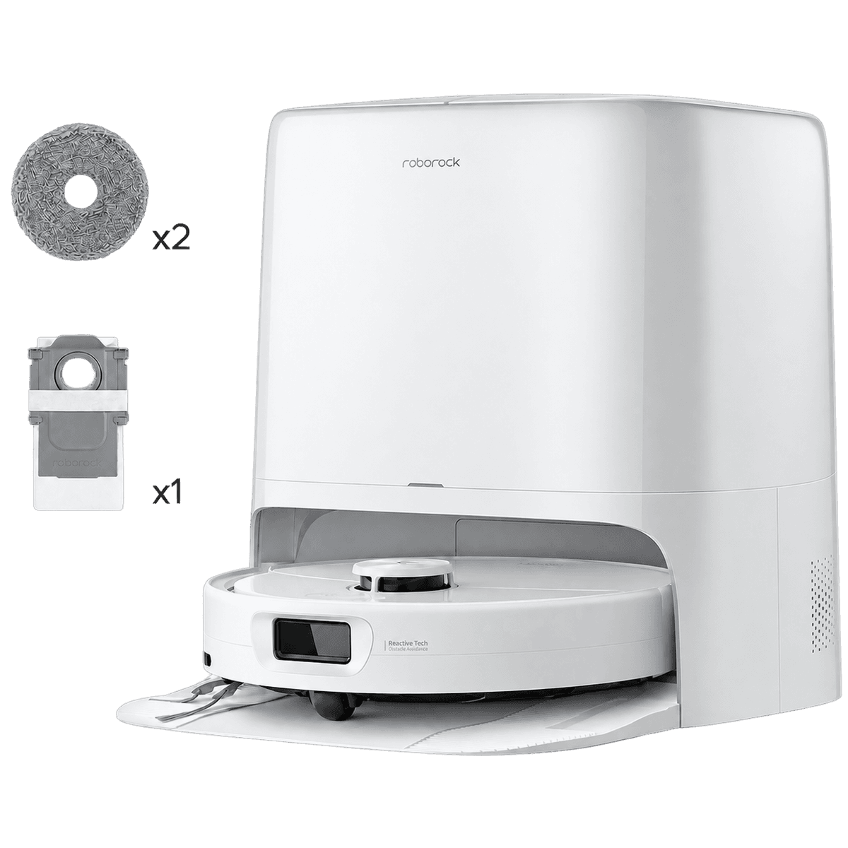 ROBOROCK Qrevo 2 ProX - Robotstofzuiger - Met Dweilfunctie - 25000 Pa - White — afbeelding 1
