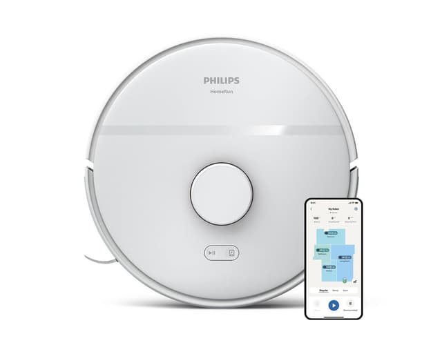 Philips HomeRun 2000-serie Robotstofzuiger Met Dweilfunctie – XU2000/25 – 6000 Pa Sterke Zuigkracht – Slimme Navigatie