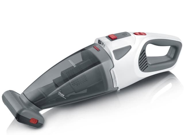 Severin HV 7146 steelstofzuiger/elektrische bezem op accu droog en nat ultrafijn 120 W grijs, rood, wit 2,2 Ah