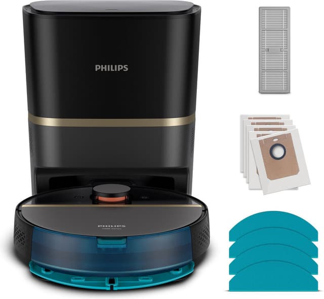Philips XU7100/01 HomeRun 7000-serie robotstofzuiger - 5000 Pa zuigkracht - 180 min batterijduur - Automatisch leegstation - LiDAR-navigatie