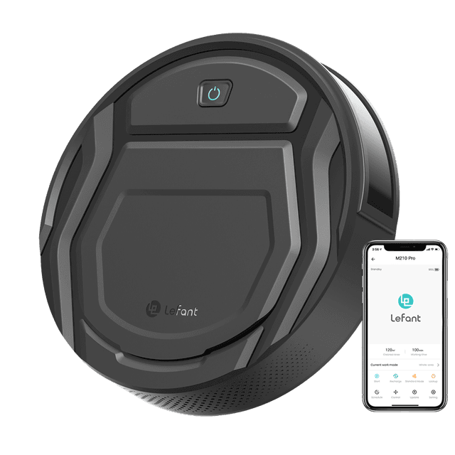 Lefant M210P Robotstofzuiger 120 Min Looptijd, Automatisch Opladen, Wi-Fi/App/Alexa Besturing