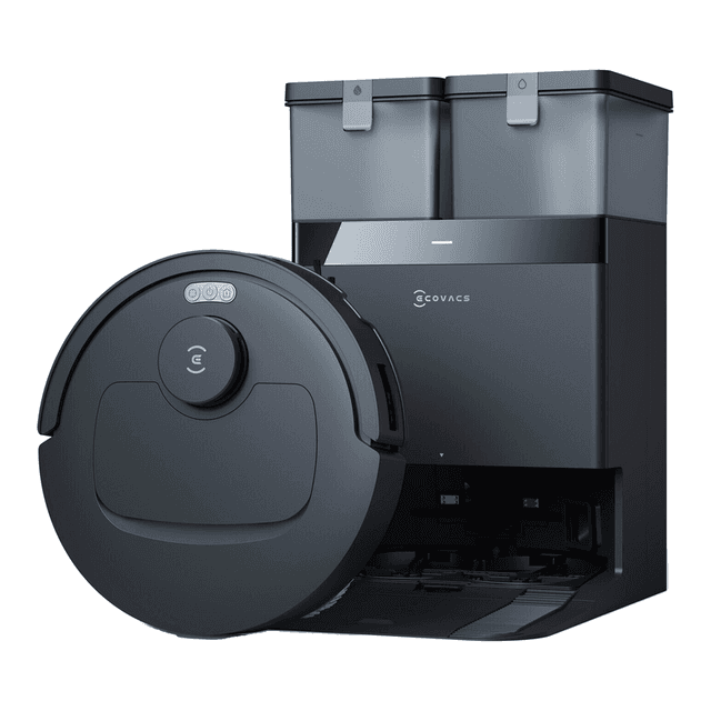 ECOVACS Deebot T30C OMNI Gen2, Robotstofzuiger met dweilfunctie, 25.000 Pa, OZMO Turbo 2.0 dweilen, ZeroTangle 3.0 anti-klit, TruEdge 2.0 randreiniging, Omni-station, 75 °C dweil wassen, Zwart