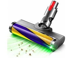 Gemotoriseerde borstelkoppen met laser-LED's geschikt voor Dyson V7, V8, V10 en V11 – direct aangedreven borstelkoppen voor harde vloeren en laagpolige tapijten – vloerzuigmonden voor stofzuigers