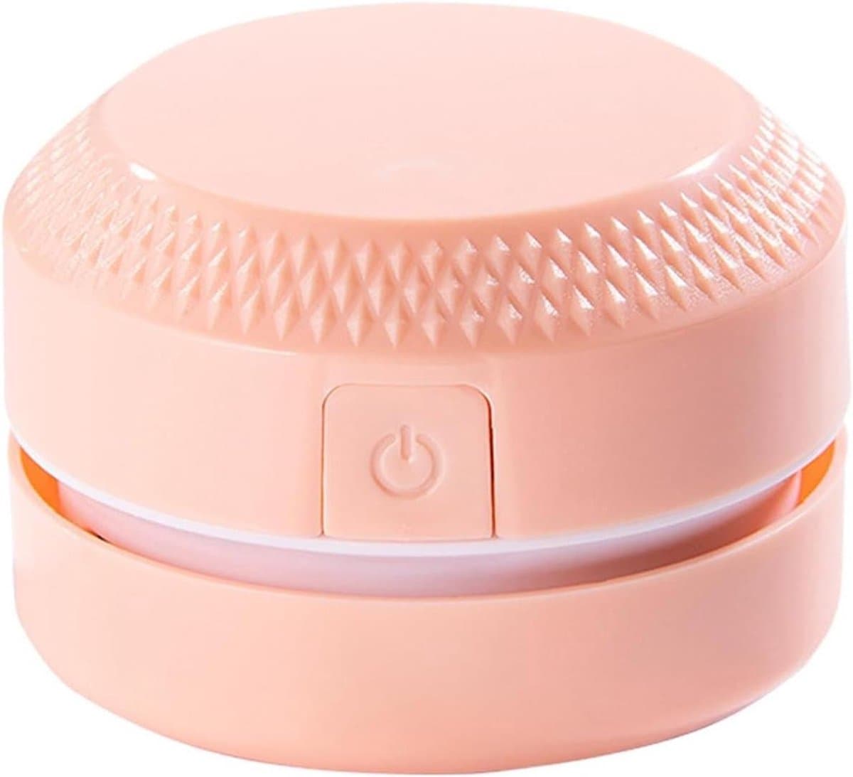 Mini Stofzuiger - Desktop Reiniger - Kruimels Verwijderen - 360 Graden Rotatie - 9 x 9 x 6 cm - Roze — afbeelding 1