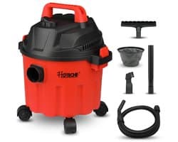 Nat en droog stofzuiger - 800 W motor - 10 liter tank - Rood