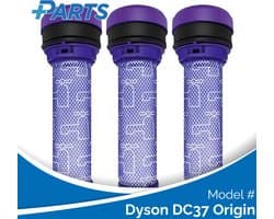 Dyson DC37 Origin Filters (3 Stuks, Plus.Parts® alternatief voor 923413-01)