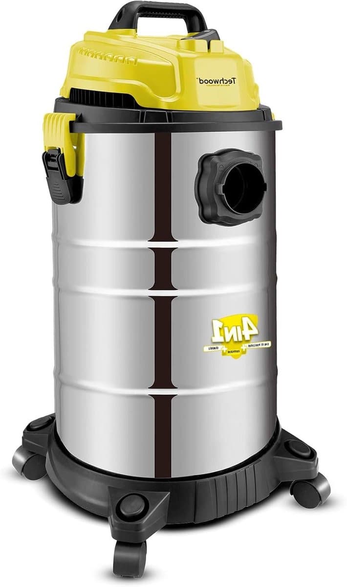 Bidon stofzuiger - Nat droog - Grondig reinigen - Schakelfunctie ventilator - 30 liter reservoir - Rood roestvrij staal — afbeelding 1