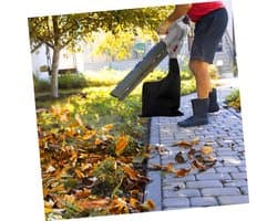 Bladblazer Opvangzak - Vacuüm Opbergtas - Tuinresten Verzamelen - Hittebestendig Corrosiebestendig - 60 x 44 x 0.3 cm - Zwart