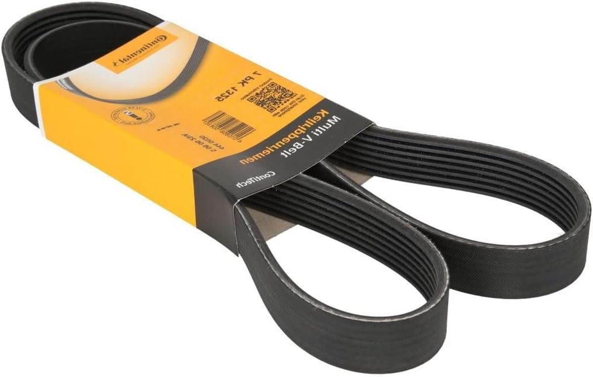 V-riem - Polyurethaan riem - Stofzuiger aandrijving - 7PK1325 model - 1933 cm - zwart — afbeelding 1