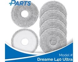 Dreame L40 Ultra Dweilpads (6 Stuks, Plus.Parts® alternatief voor RMP8)