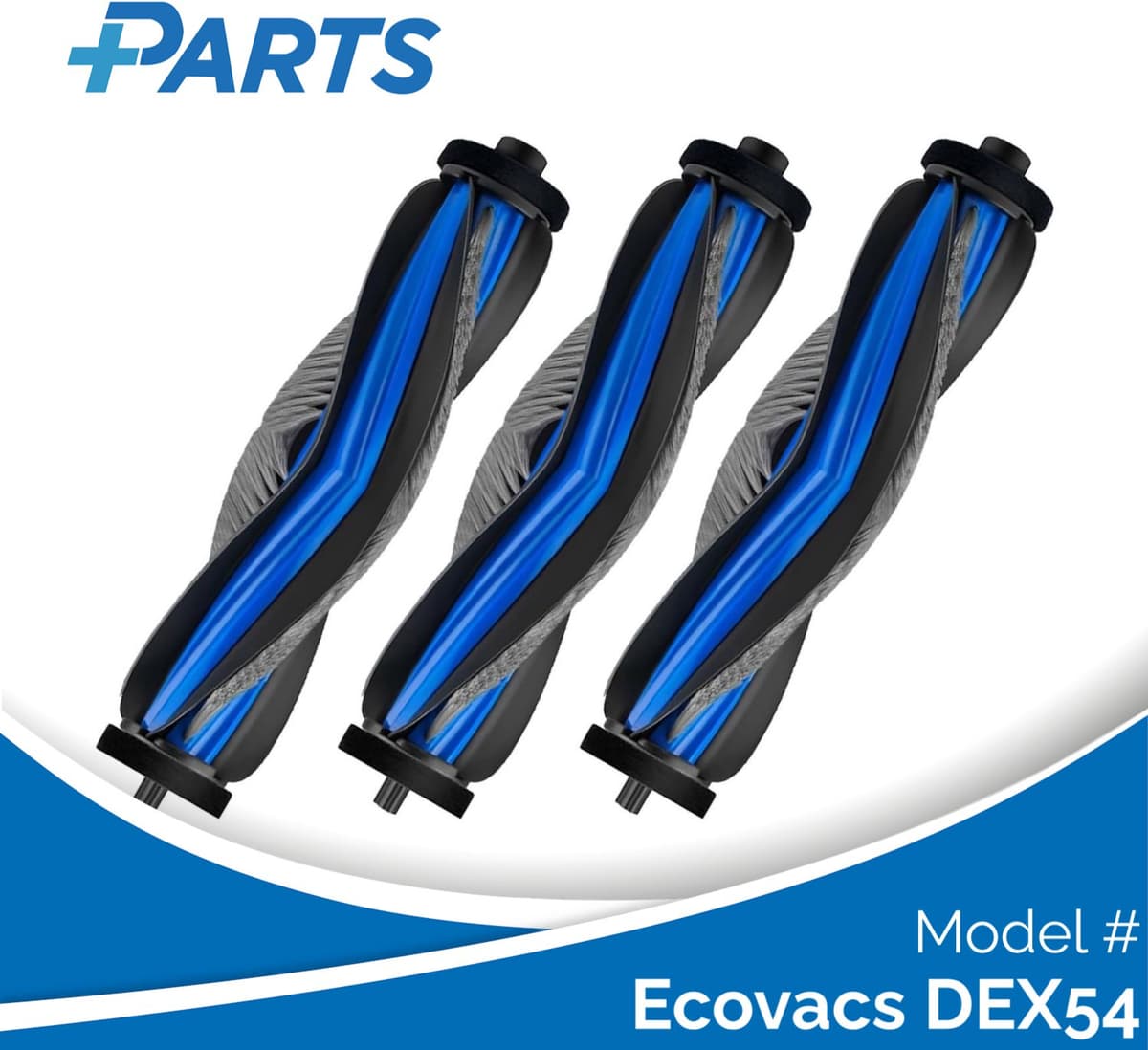 Ecovacs DEX54 Borstels (3 Stuks, Plus.Parts® alternatief voor DMB010030) — afbeelding 1