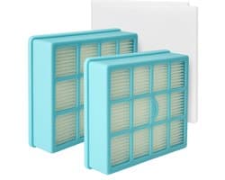 2x Uitblaas filter (HEPA) 2x motor filter geschikt voor Philips EasyLife - set vervanging onderdeel CRP495/01 422245946221