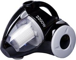 Stofzuiger - Cilinder stofzuiger - Krachtig stofzuigen - Zakloos systeem - 2200 Watt - Zwart