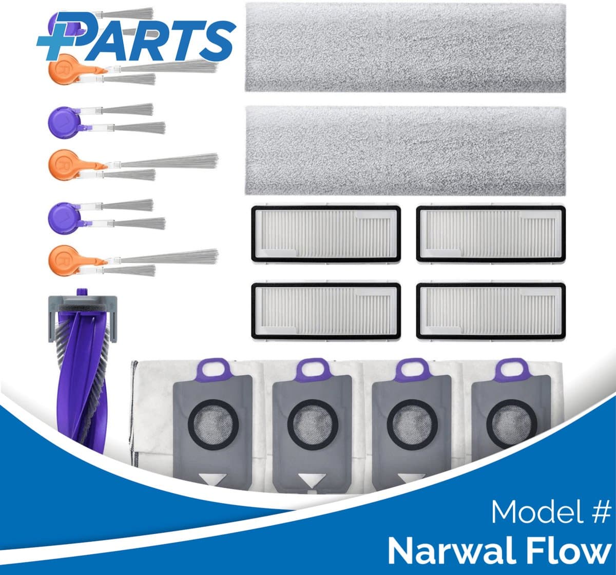 Narwal Flow Onderhoudsset (Plus.Parts® alternatief voor CP-PJ-A00228-00-00) — afbeelding 1