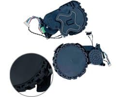 Robot Stofzuiger Wielen - Reserveonderdelen Set - Stille Navigatie - Nauwkeurige Pasvorm - 2 Stuks - Zwart
