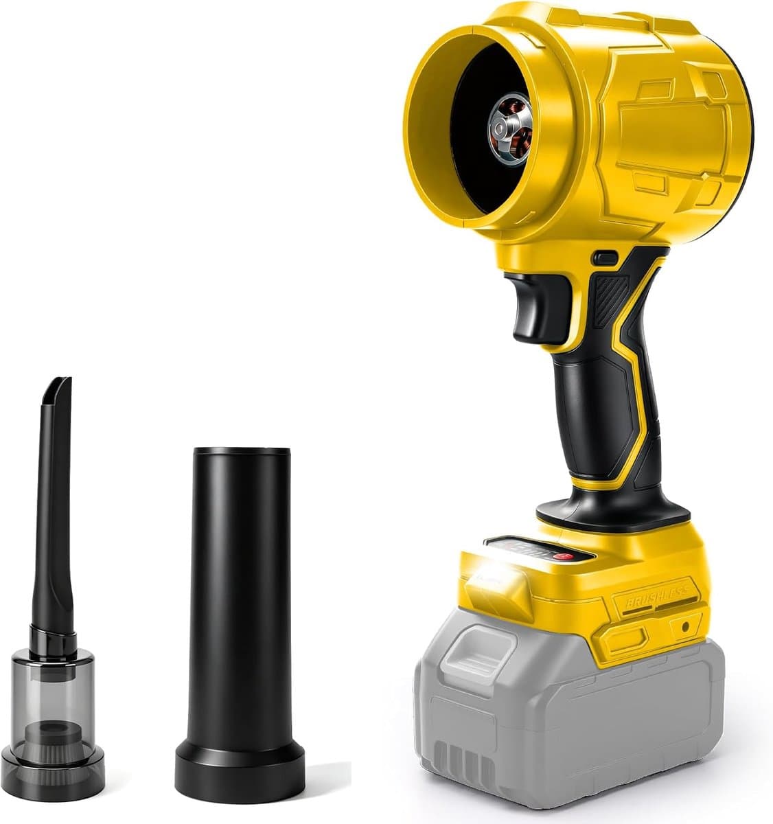 Battery Blower and Handheld Vacuum Cleaner 2-in-1 Compatible with Dewalt 20 V Battery (without Battery), Brushless - ShopVlot — afbeelding 1
