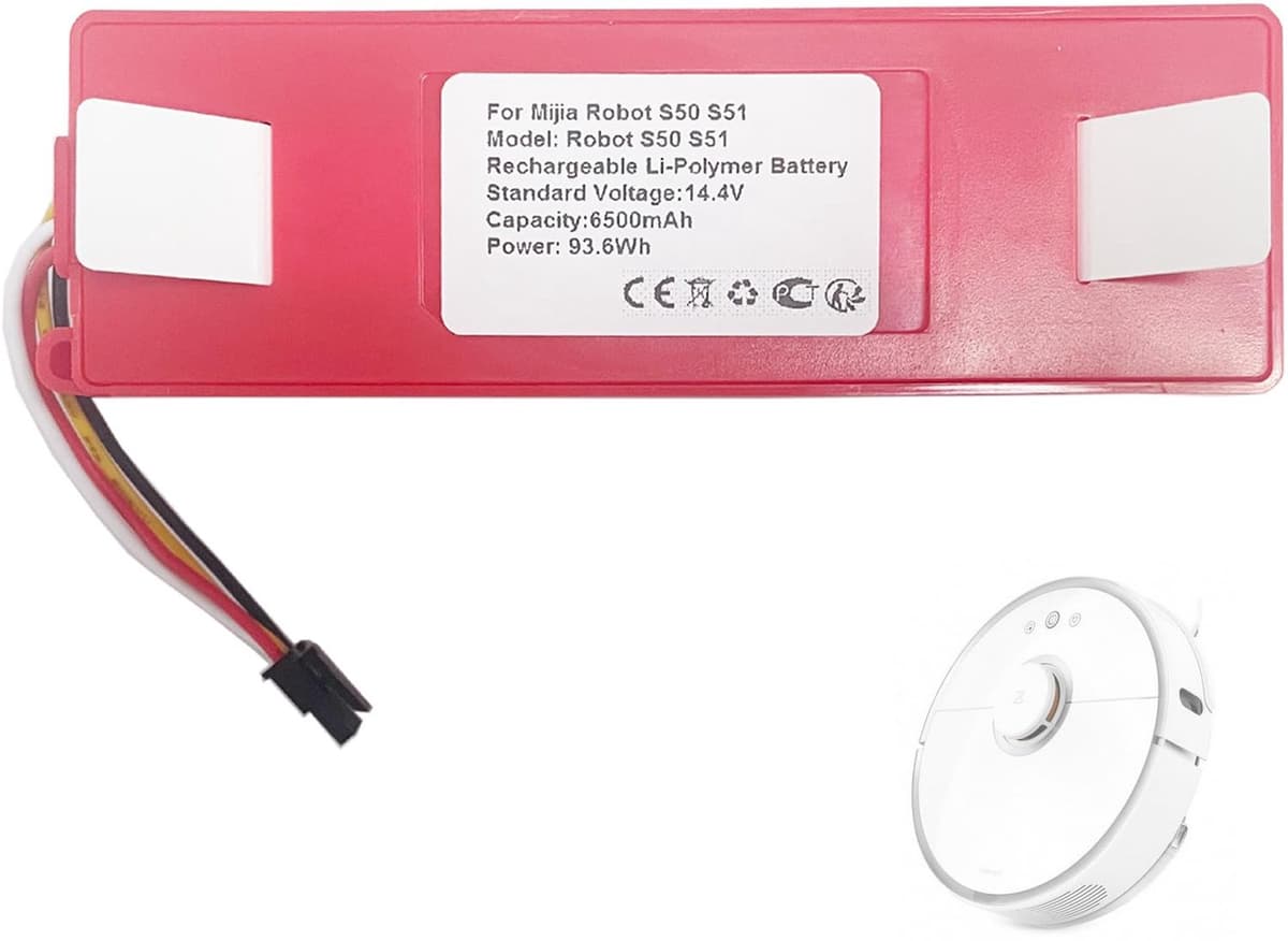 Stofzuigeraccu - 6500 mAh - 14,4 V - voor robotstofzuiger — afbeelding 1