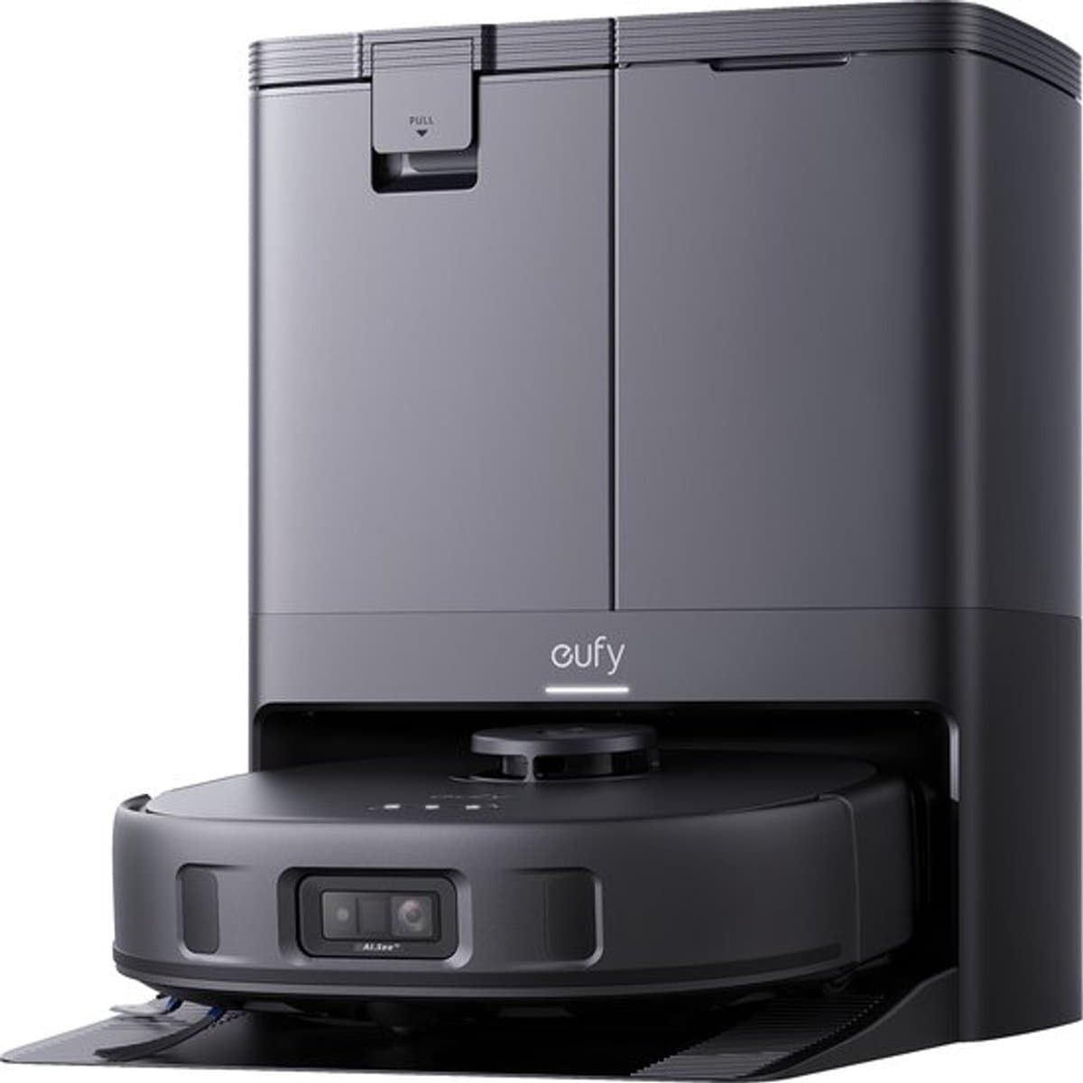 eufy X10 Pro Omni Robot Stofzuiger en Mop - 8.000 Pa zuigkracht - Dubbele dweilpads met 12 mm auto-lift en tapijtdetectie - Herkent 100+ objecten voor obstakelvermijding - Alles-in-één station voor dagelijks onderhoud — afbeelding 1