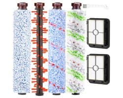 PromoHome Vervangende Accessoireset voor Bissell CrossWave C3 Pro 3555N – 3 Borstels + 2 Filters + Reinigingsborstel