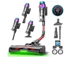ULTENIC U18 Power Pro - Draadloze steelstofzuiger - Ultra krachtig - 600 W - 150 AW - 80 min gebruiksduur - Verwijderbare accu