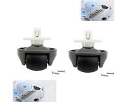 2 x stofzuigers Onderdelen - Universeel Wiel - Geschikt voor Roborock S7/S8-serie, T7S/G10/G20-serie (4.6 x 4.8CM)