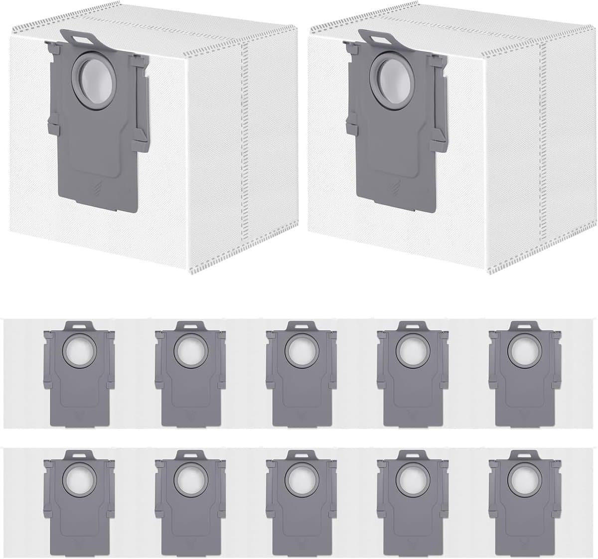12 Stuks Stofzakken voor Roborock S8+/S8 Pro Ultra/S7 MaxV Ultra/Q7 M5+/L5+/Max+/Q8 Max+/Q5 Pro+/Q5 Max+/Q10 S5+/X5+ Stofzuiger- Reservezak - Accessoires -Stofzuigerzakken- Reserveonderdelen — afbeelding 1