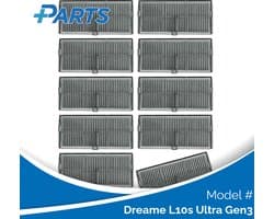 Dreame L10s Ultra Gen3 Filters (10 Stuks, Plus.Parts® alternatief voor RHF14)