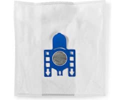 Nedis Stofzuigerzak - 12 Stuks - Synthetisch - Meest verkocht voor: Miele - Wit